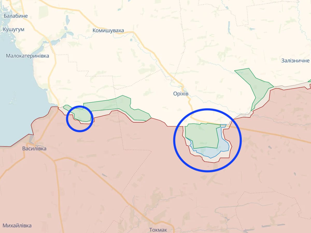 ЗСУ просувалися в напрямку Роботиного близько трьох місяців через велику кількість мінних полів, роботу артилерії та авіації росіян. Фото: deepstatemap.live