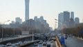 Vehicles run on East Third Ring Road in the morning in Chaoyang District of Beijing, capital of China. Photo by Xinhua/Ju Huanzong.