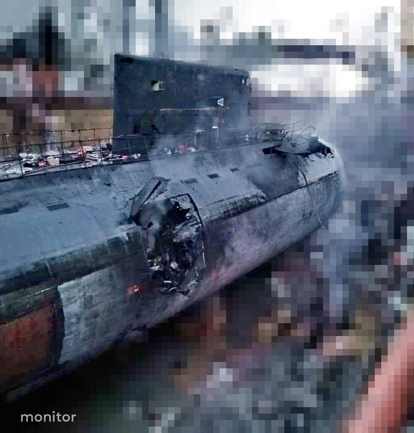 Russian submarine Rostov-on-Don. Photo: monitor
