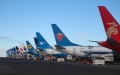 Commercial airplanes in China. Photo by Xinhua.