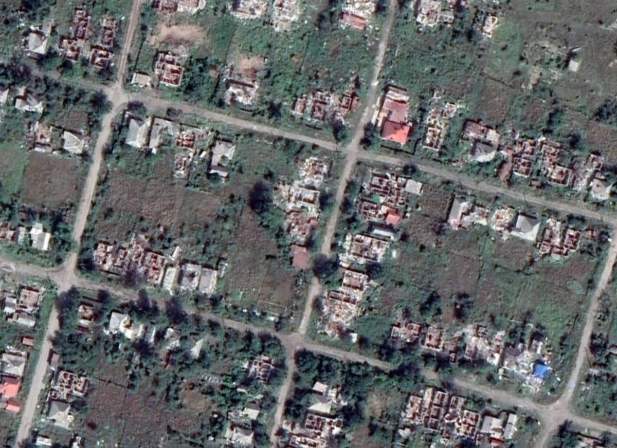 Приватний сектор у північній частині Попасної. Фото: Google Maps