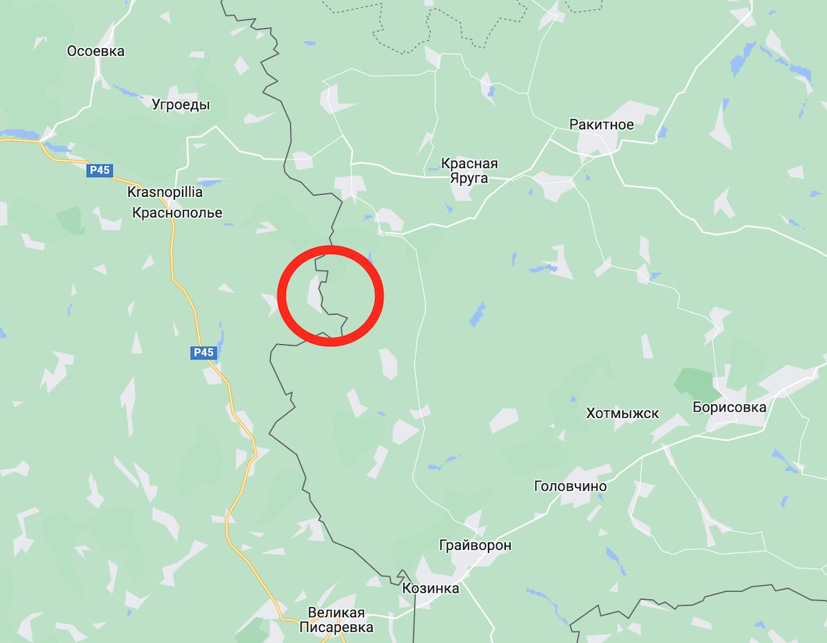 Російські ЗМІ повідомили про нібито спробу проникнення ДРГ у Бєлгородську область. Фото: Google Maps