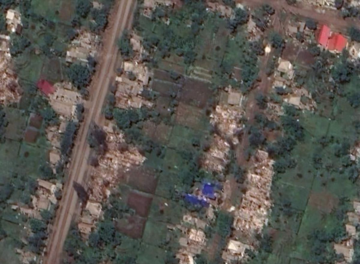 Приватний сектор у північній частині Попасної. Фото: Google Maps