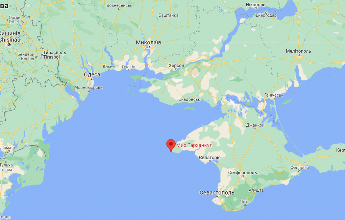 Мис Тарханкут. Карта: google maps