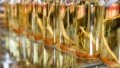 The bottles of ginseng wine at a specialty shop in Wanliang Township of Fusong County, northeast China's Jilin Province. Photo by Xinhua/Xu Chang.