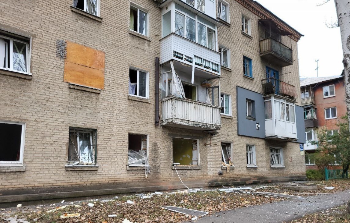 Наслідки обстрілу Покровська. Фото: МВС