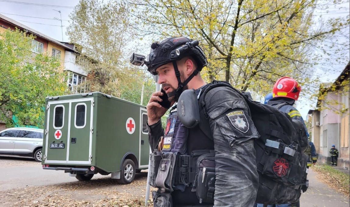 Наслідки обстрілу Покровська. Фото: МВС