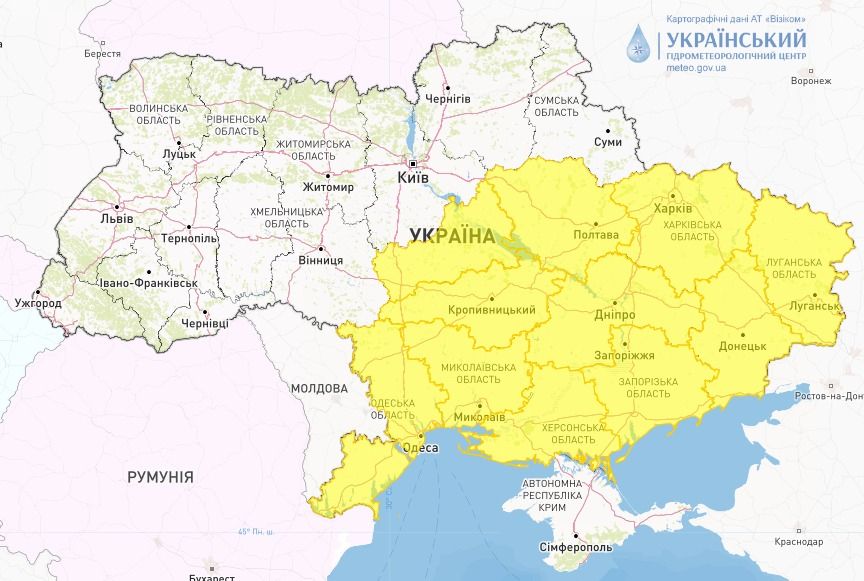 Туман. Карта: 