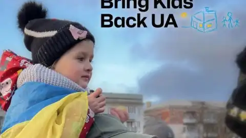Возвращение украинских детей домой. Иллюстрация из открытых источников