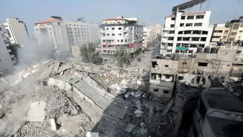 Ізраїльська операція у Газі. Фото: Palestinian News & Information Agency.