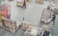 Nova Poshta shows moment when russians attack warehouse in Kharkiv Region from inside the building