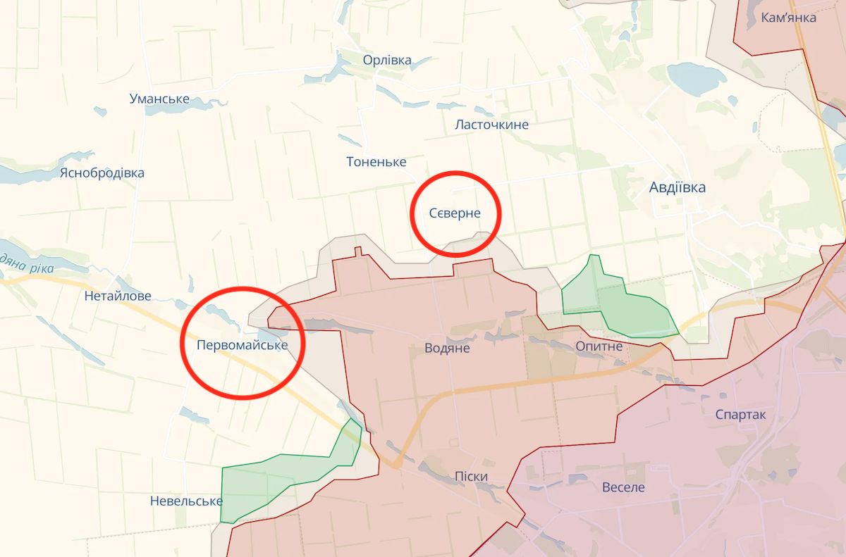 Окупанти намагалися атакувати поблизу Сєверного та Первомайського. Фото: deepstatemap.live