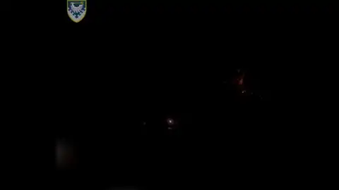 Поражение "шахедов" в небе над Одесской областью. Скриншот видео