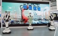 Humanoid robots are pictured during the 2023 China International Fair for Trade in Services at Shougang Park in Beijing, capital of China. Photo by Xinhua/Ren Chao.