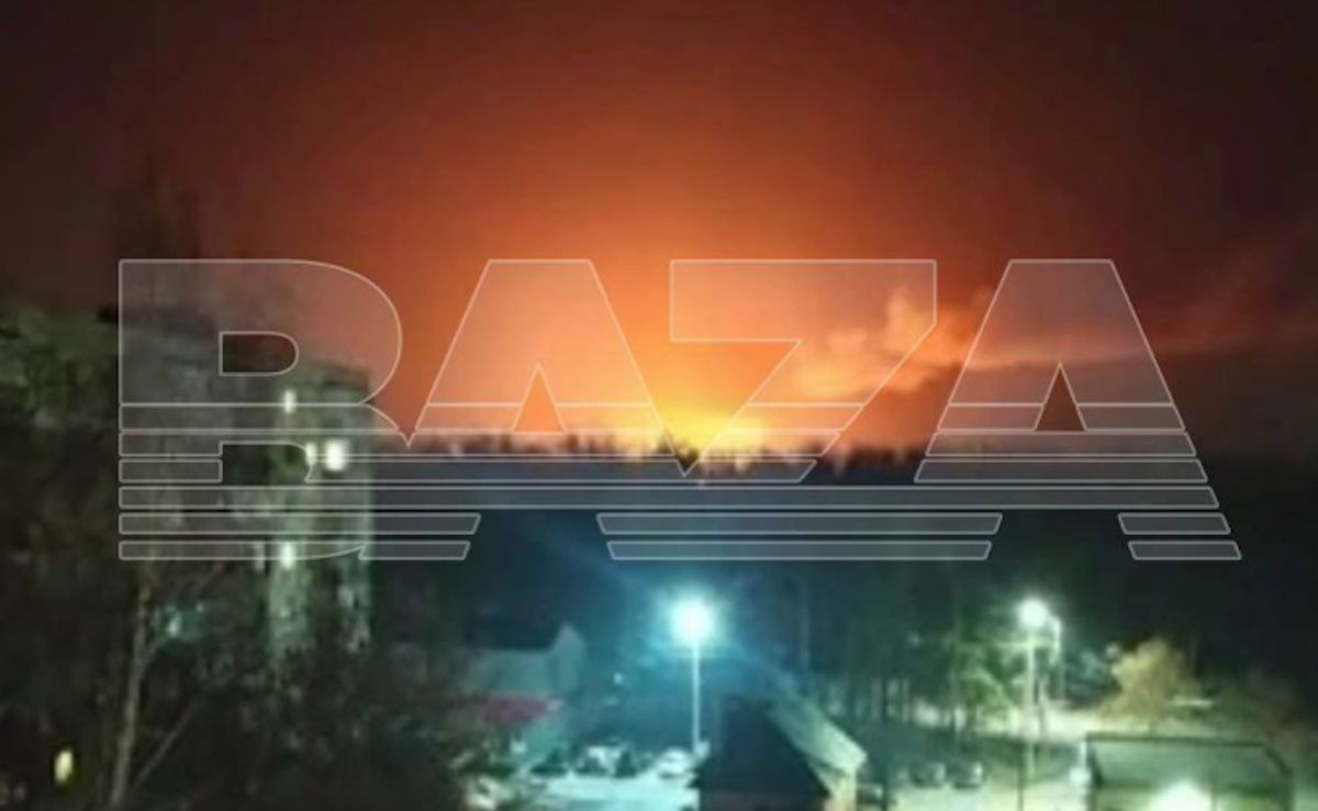 Пожежа на Тамбовському пороховому заводі. Фото: t.me/bazabazon