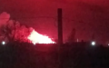 Military unit caught fire at night in Volgograd Oblast of russia. Local residents reported detonation of