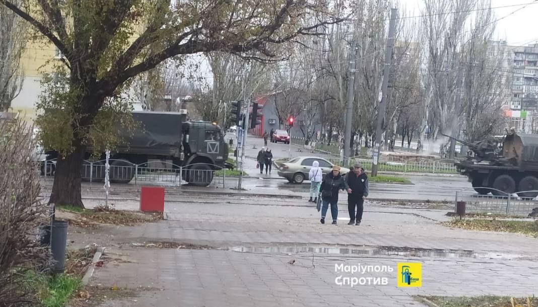 Ворог перекидає військові колони  в напрямок Запоріжжя. Фото: telegram/АндрющенкоTime