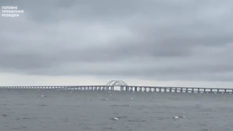 Керченский мост. Скриншот видео