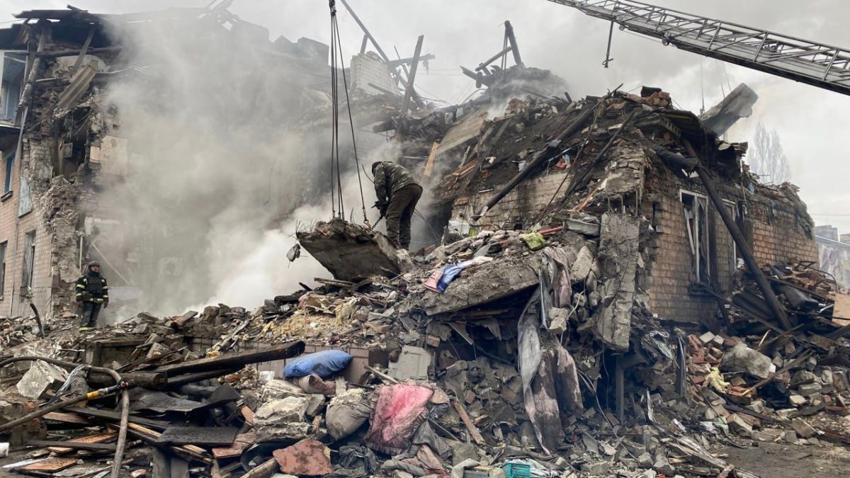 Руйнування внаслідок російської атаки. Фото: telegram/Ігор Мороз