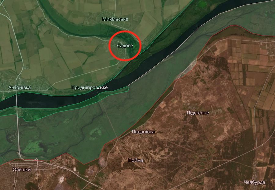 Троє жителів села Садове загинули внаслідок російського обстрілу. Фото: deepstatemap.live