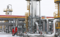 Staff members patrol at Hutubi natural gas storage facility in northwest China's Xinjiang Uygur Autonomous Region. Photo by Xue Mei/Xinhua.