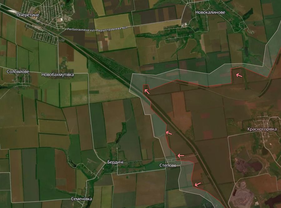 На північному фланзі Авдіївки ЗСУ відбили 17 атак російських окупантів. Фото: deepstatemap.live