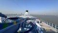 An exterior view of the cruise ship "Adora Magic City" docked at the Shanghai Wusongkou International Cruise Terminal in east China's Shanghai. Photo by Xinhua/Ding Ting.