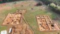 This photo provided by the Hunan provincial institute of cultural relics and archaeology shows the excavation area of the ruins of the ancient Dutou city in central China's Hunan Province.