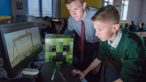 Навчальний процес з використанням Minecraft. Фото: Microsoft