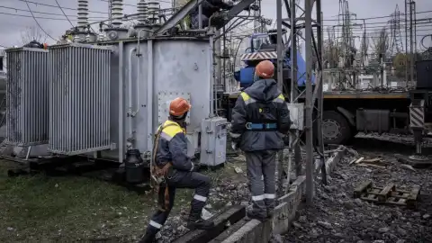 Восстановление энергообъектов Украины. Фото: ДТЭК