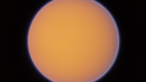Супутник Сатурна — Титан. Зображення: SpaceEngine