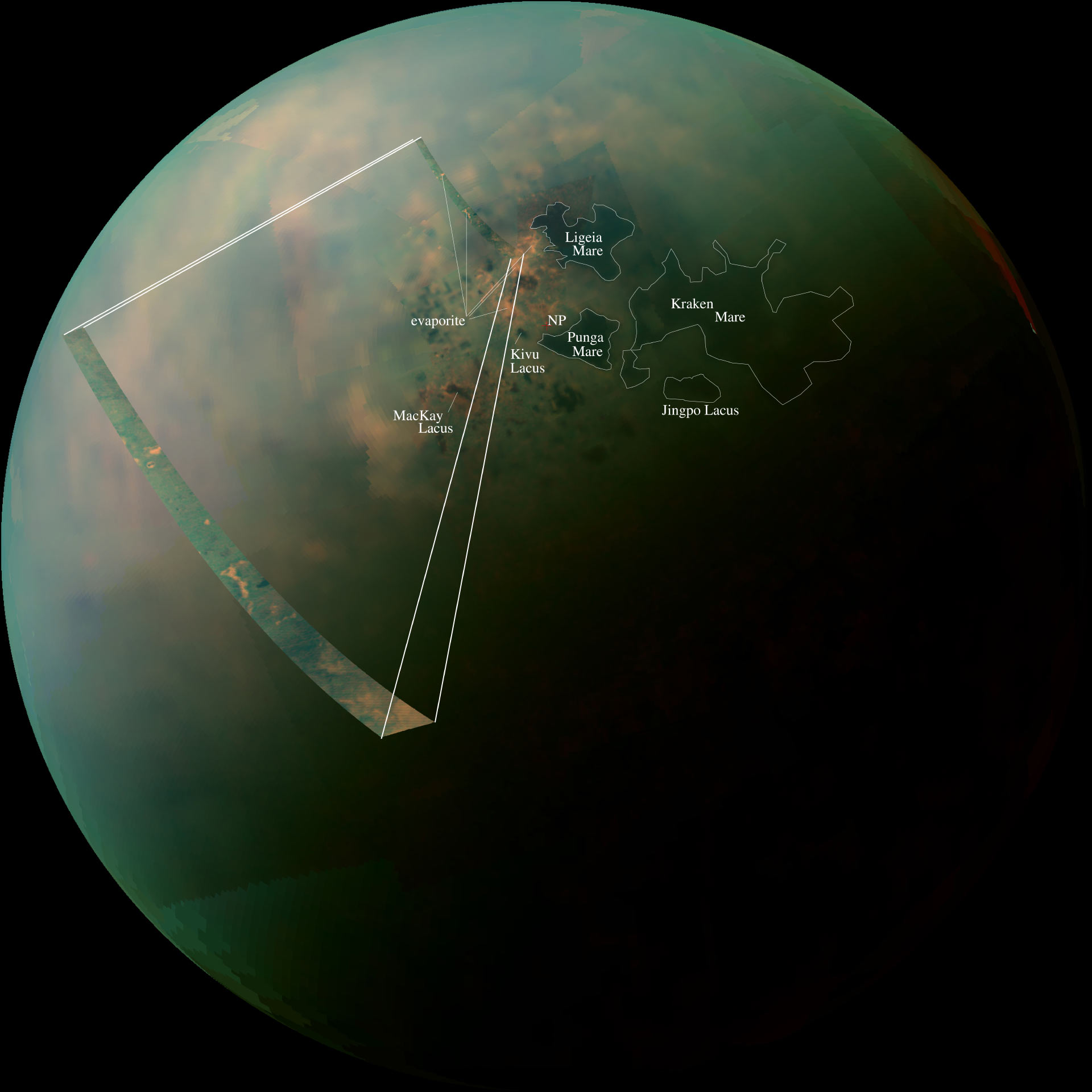 Зображення Титана. Фото: NASA / JPL-Caltech