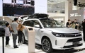 Vehicles of Chinese electric car manufacturer NIO displayed at the 2023 World New Energy Vehicle Congress in Haikou, south China's Hainan Province. Photo by Xinhua/Xia Tian.