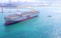 Ultra-large container ship named "OOCL Valencia". Photo by Xinhua.