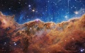Image released by NASA shows the edge of a nearby, young, star-forming region called NGC 3324 in the Carina Nebula. Photo by NASA, ESA, CSA, STScI/Xinhua.