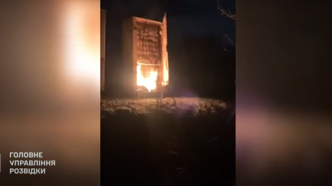В Росії знову горіла залізниця. Скриншот відео: YouTube/Головне управління розвідки МО України
