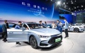 Visitors learn about new energy vehicles of Chinese carmaker BYD during the 27th Guangdong-Hong Kong-Macao Greater Bay Area International Auto Show. Photo by Xinhua/Liang Xu.
