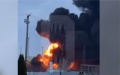 Oil depot on fire in Bryansk Oblast of russia. Authorities declare drone attack