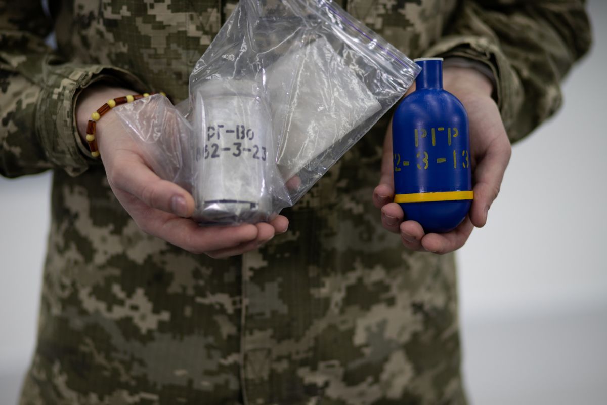Трофейные гранаты. Фото: Вооруженные силы Украины/Military Media Center