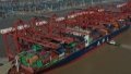 A cargo ship docking at the Meishan port area of the Ningbo-Zhoushan Port in east China's Zhejiang Province. Photo by Xinhua/Huang Zongzhi.