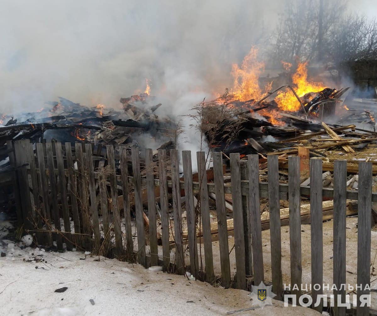 Наслідки обстрілів. Сумщина. Фото: МВС