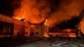 Drone attack on Kyiv Region: as a result of falling debris, enterprise caught fire