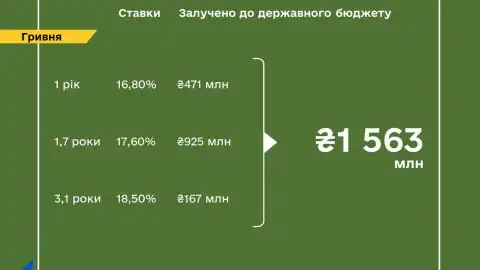Finance Ministry places smallest amount of war bonds since beginning of 2024 – UAH 1.6 billion