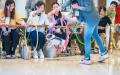 A pet trainer trains a dog in Shanghai, east China. Photo by Xinhua.