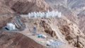 An astronomical telescope project of the Lenghu observatory site under construction in northwest China's Qinghai Province. Photo by Xinhua/Chen Jie.