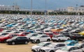 Vehicles for export parking at the Ningde land port in Ningde, southeast China's Fujian Province. Photo by Xinhua/Zhou Yi.