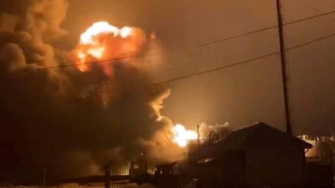 Під Курськом вночі спалахнула нафтобаза, в РФ звинувачують безпілотники