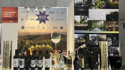 Український стенд на виставці Wine Paris and Vinexpo Paris 2024. Фото: Укрвинпром