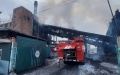 CHPP catches fire in russian Tuva. Fire scene photos