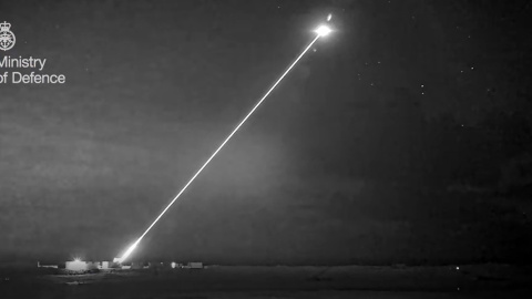 Британська лазерна зброя DragonFire. Скриншот відео: X/Ministry of Defence